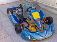 SI NOLEGGIA TELAIO TOP KART CON MOTORE  125cc VORTEX ROK