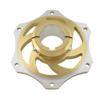 PORTACORONA IN ALLUMINIO ANODIZZATO ORO PER ASSALE DA 40mm