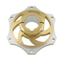 PORTACORONA IN ALLUMINIO ANODIZZATO ORO PER ASSALE DA 40mm